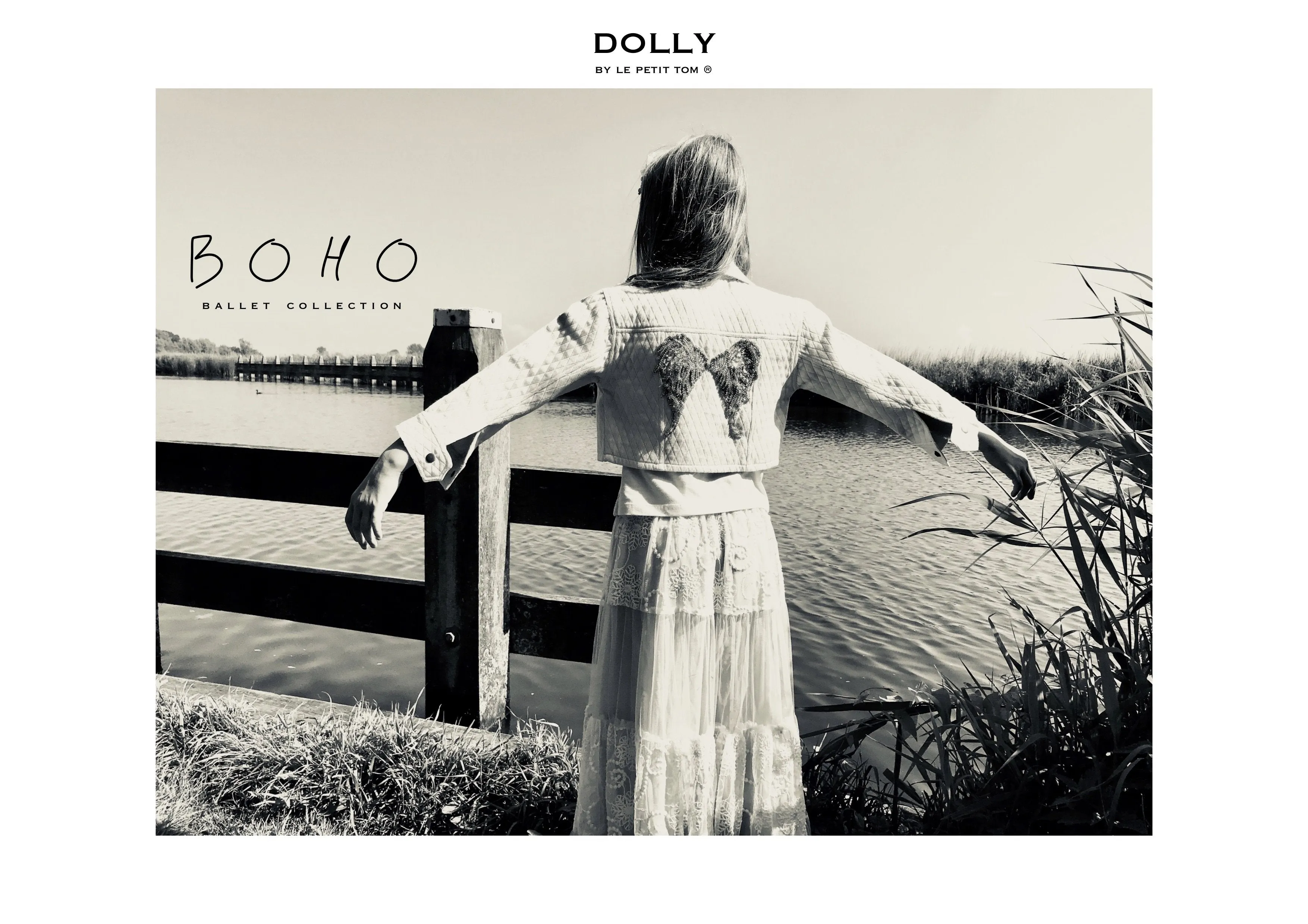 [ OUTLET!] DOLLY by Le Petit Tom ® BOHO maxi skirt ballet pink