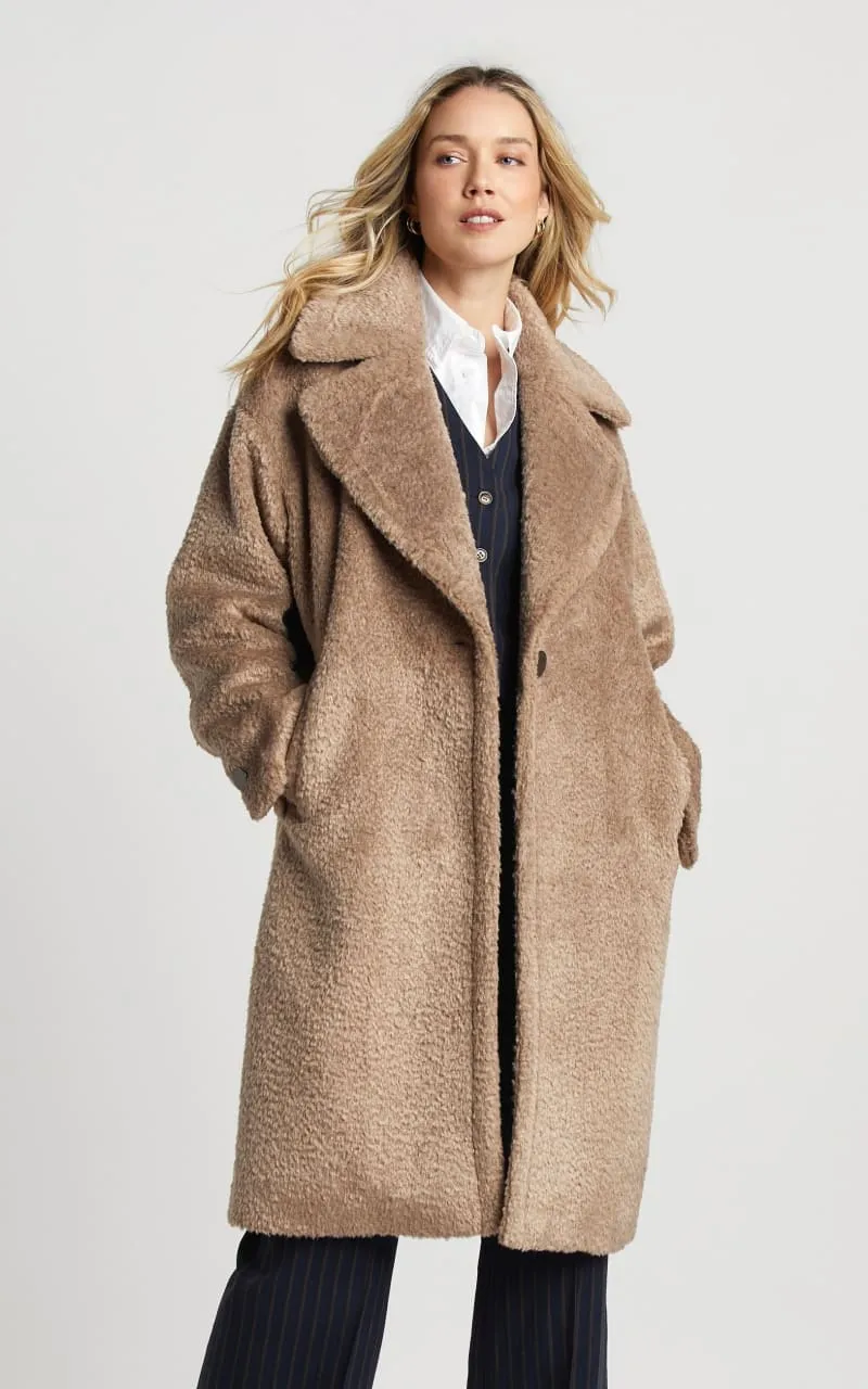 Adroit Atelier- Polly Long Faux Fur Coat