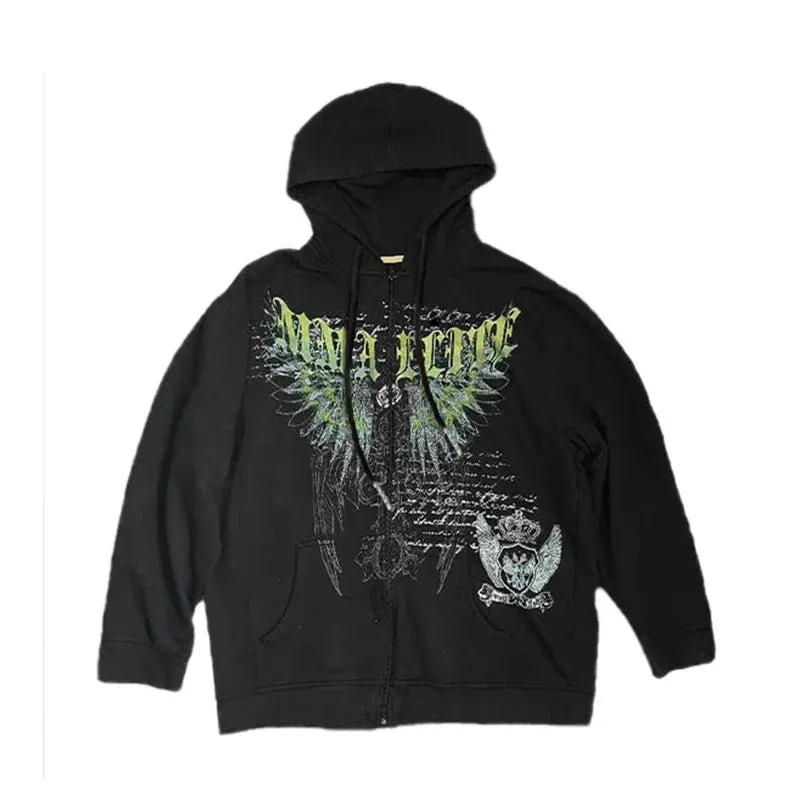 Advbridge Men Slipknots Hoodie Sweatshirts Y2k Outerwear Heavy Metal Coat Hooded Streetwear Goldorak Anime Outerwear korean Harajuku