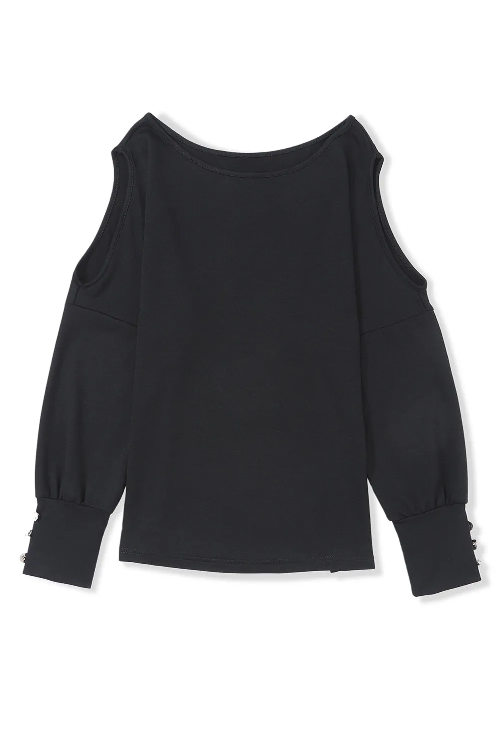 Asymmetrical Cut Out Long Sleeve Top