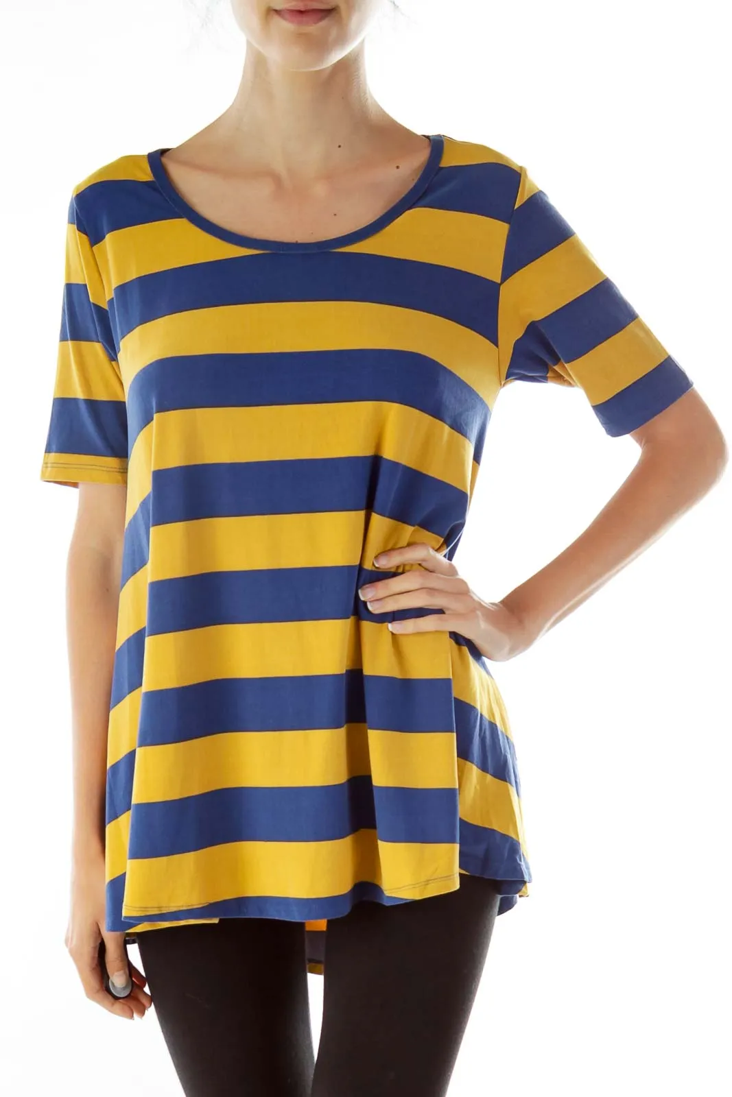 Blue Mustard Soft Loose Tunic