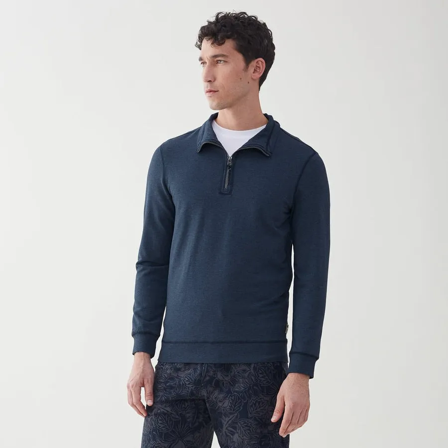 Bobby 1/4 zip brushback fleece