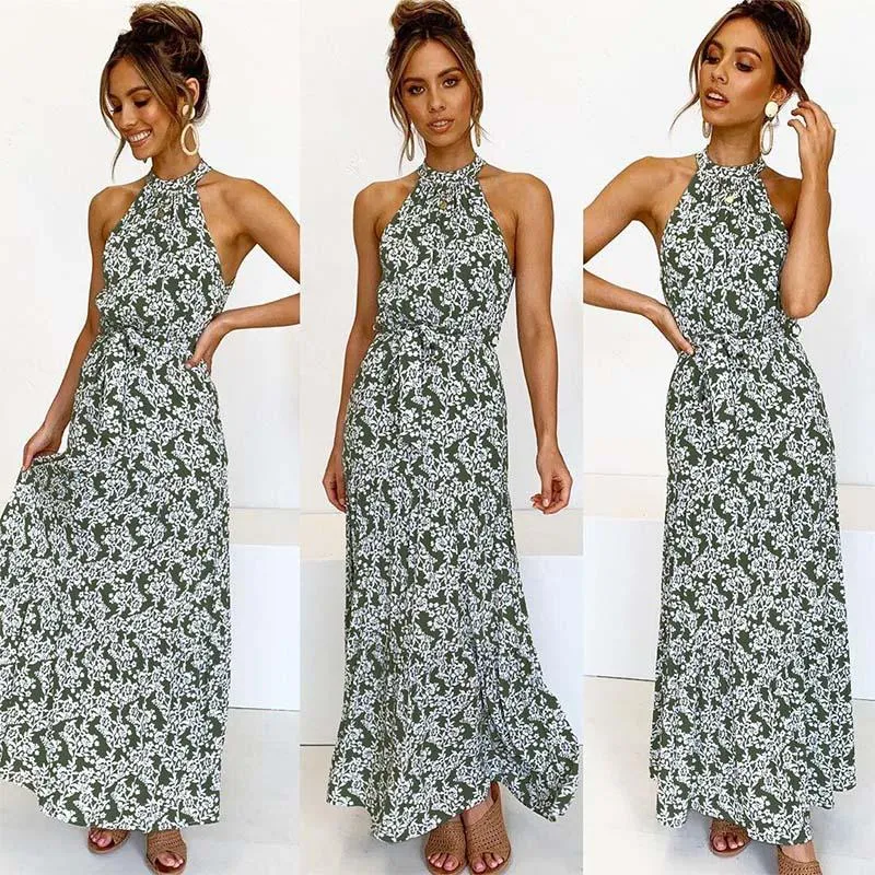 Boho Print Maxi Dress