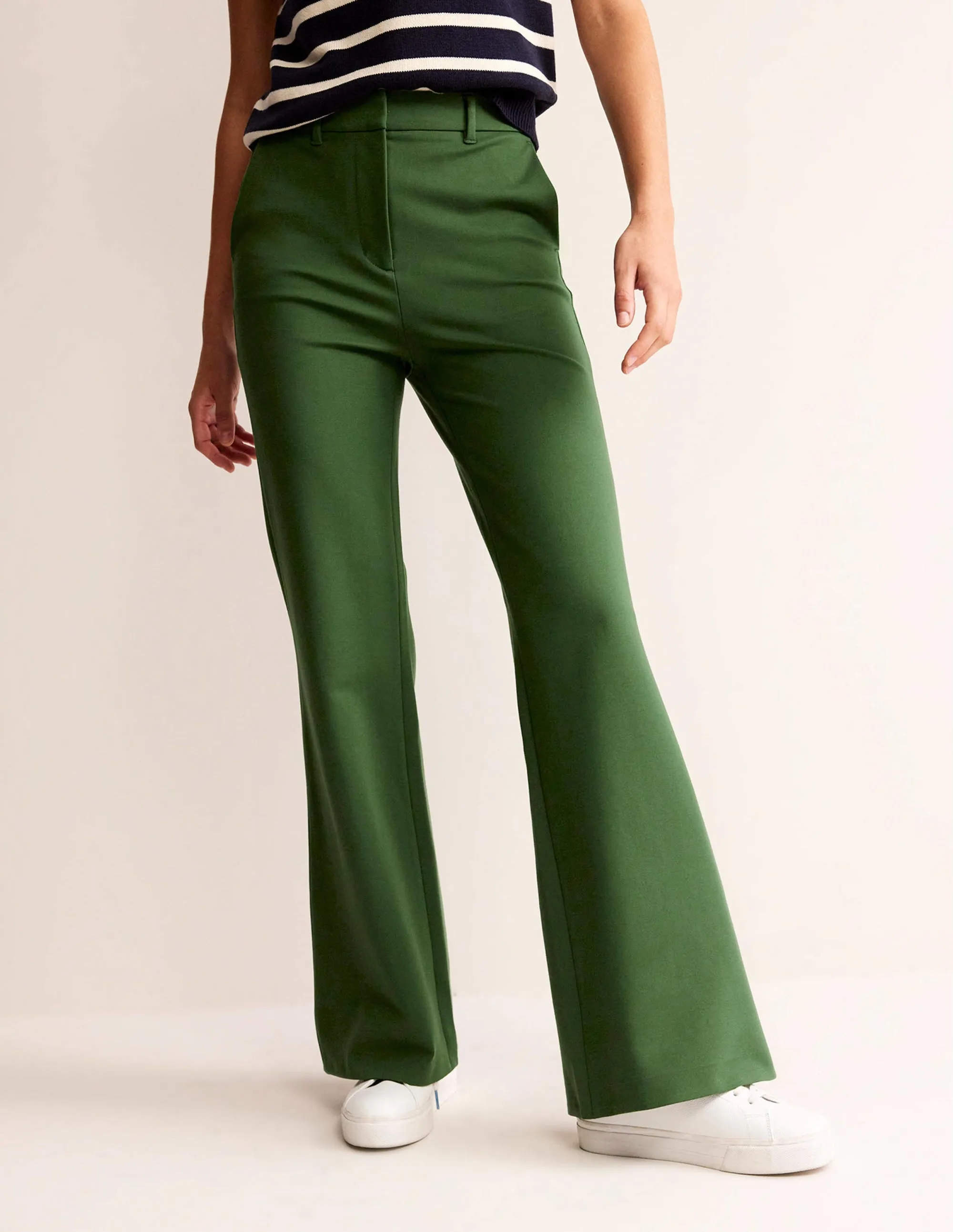 Brompton Ponte Trousers-Winter Green