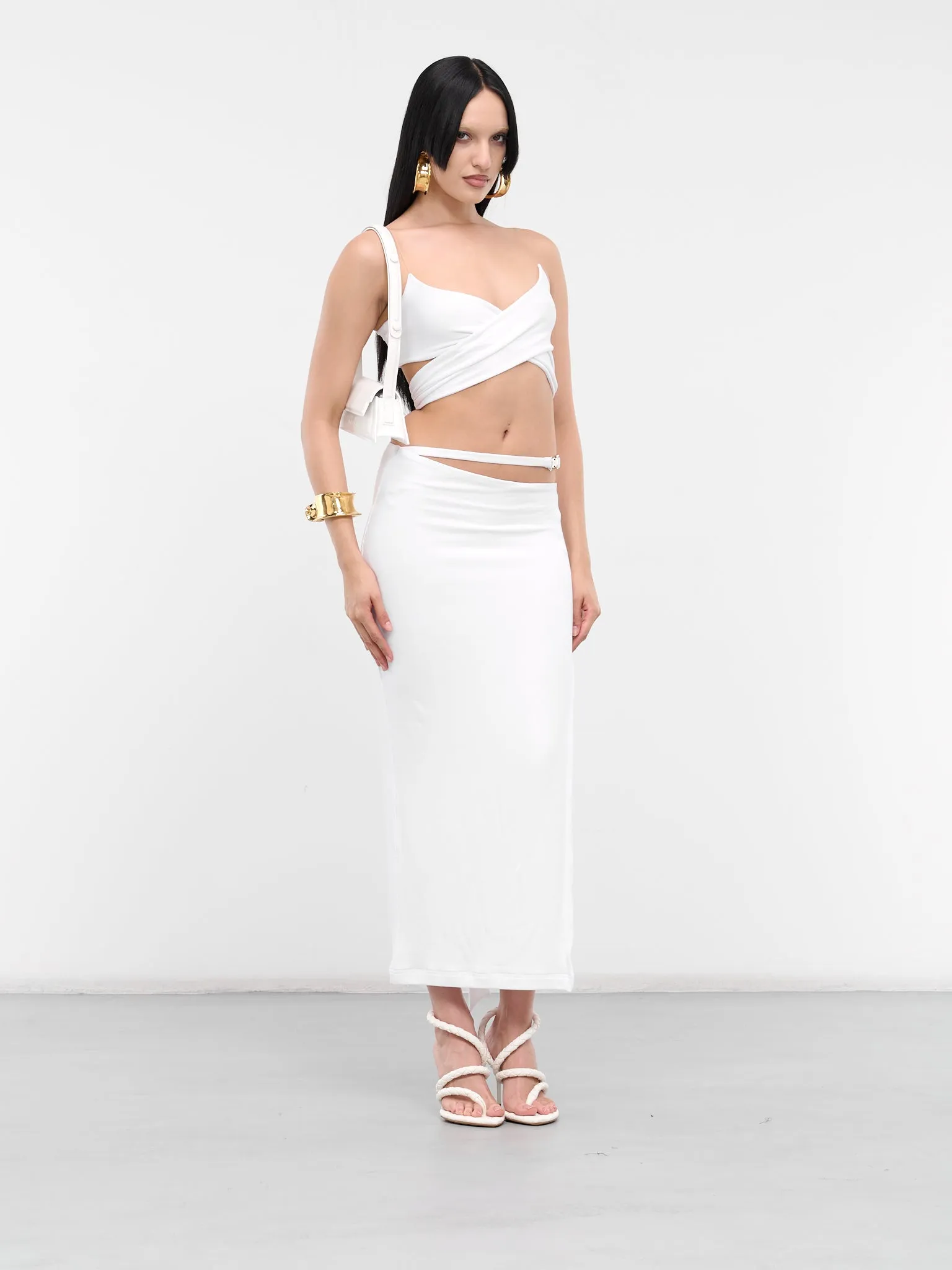 Buckle Strap Skirt (BSS-WHITE)