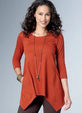 Butterick 6492 Misses' Loose Knit Tunics Pattern