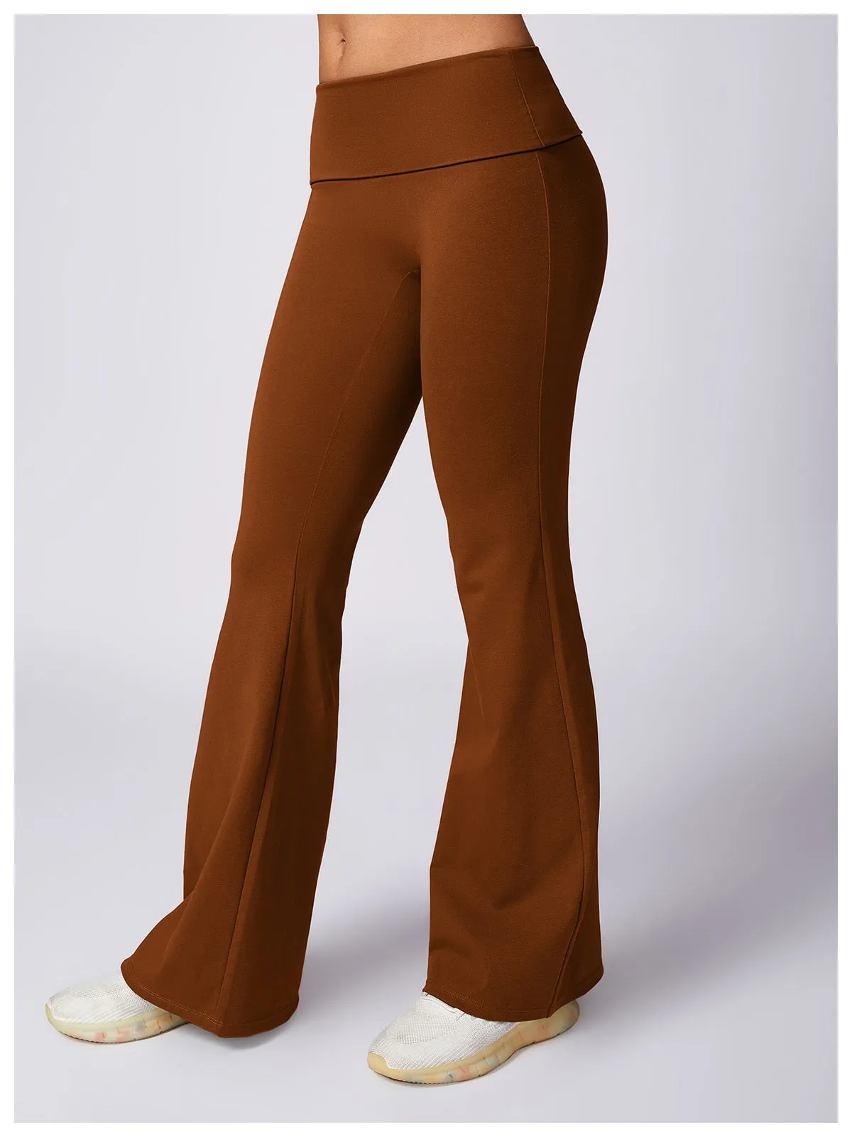 Cotton Flared Legging Trousers