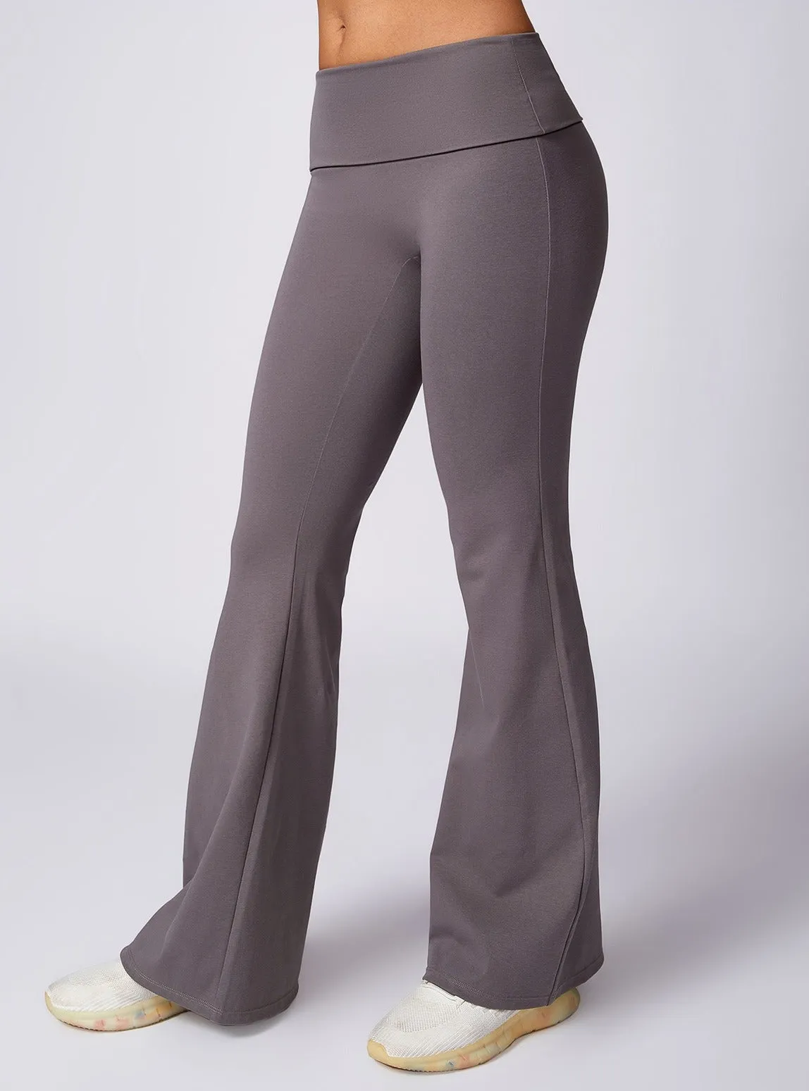 Cotton Flared Legging Trousers