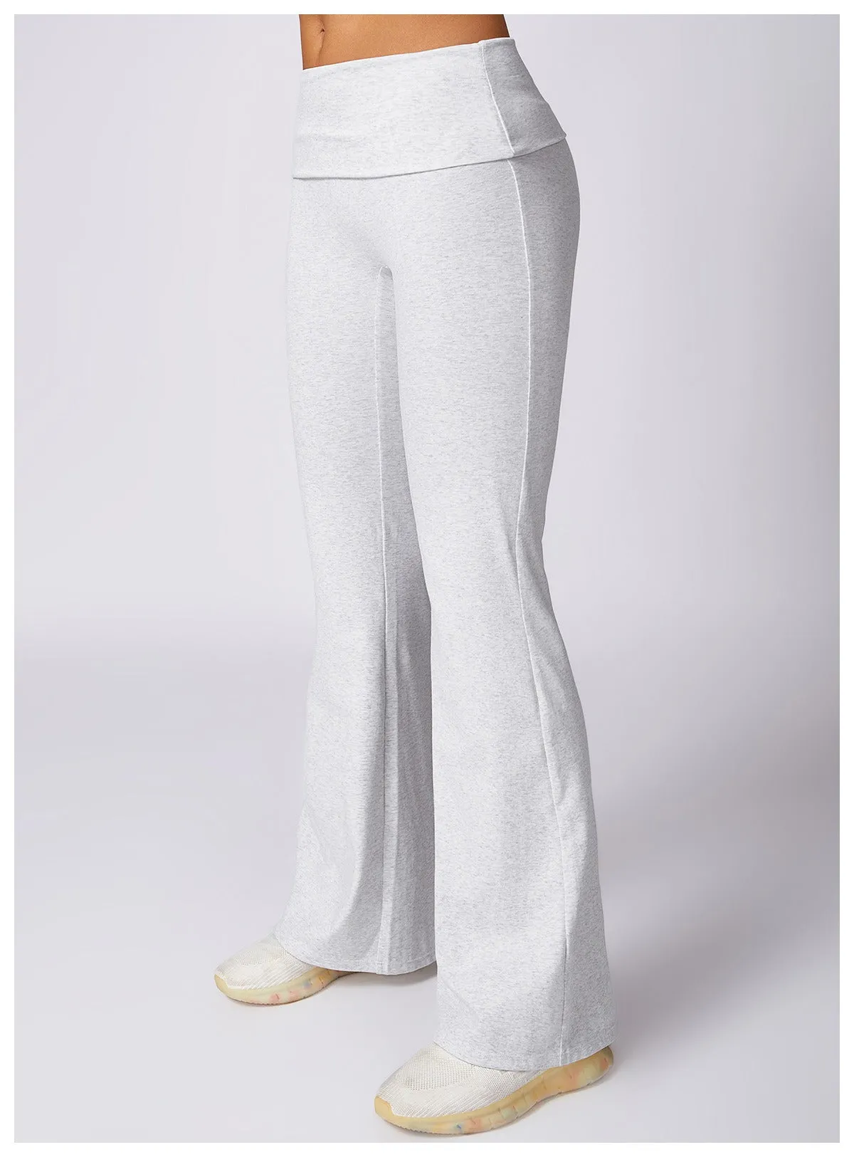 Cotton Flared Legging Trousers