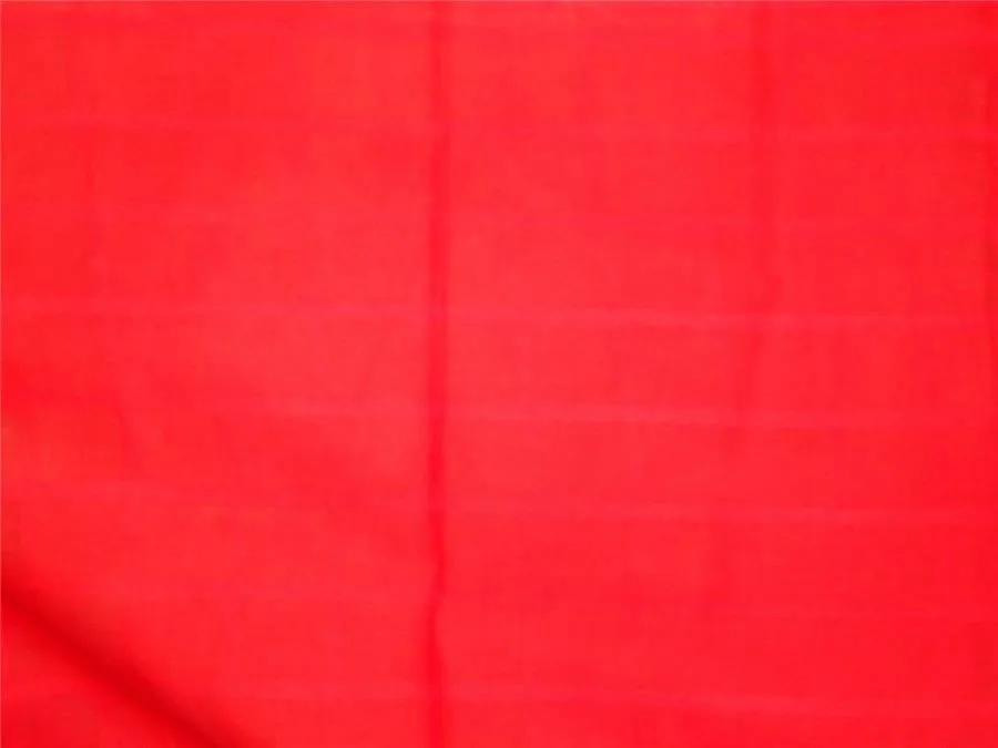 Cotton Organdy Fabric Leno Checks Design 44&quot; Vodafone Red