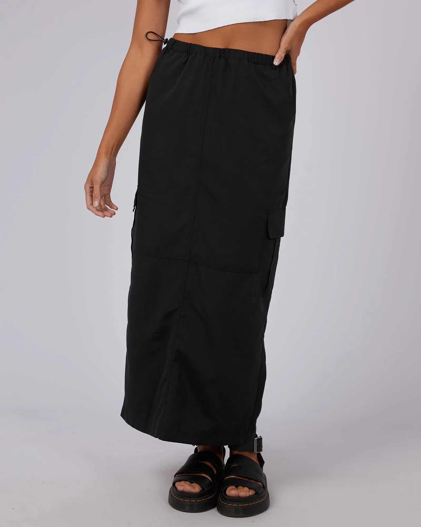 Cruz Parachute Skirt Black