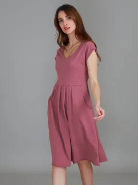 Evelyn Midi Dress with Pockets