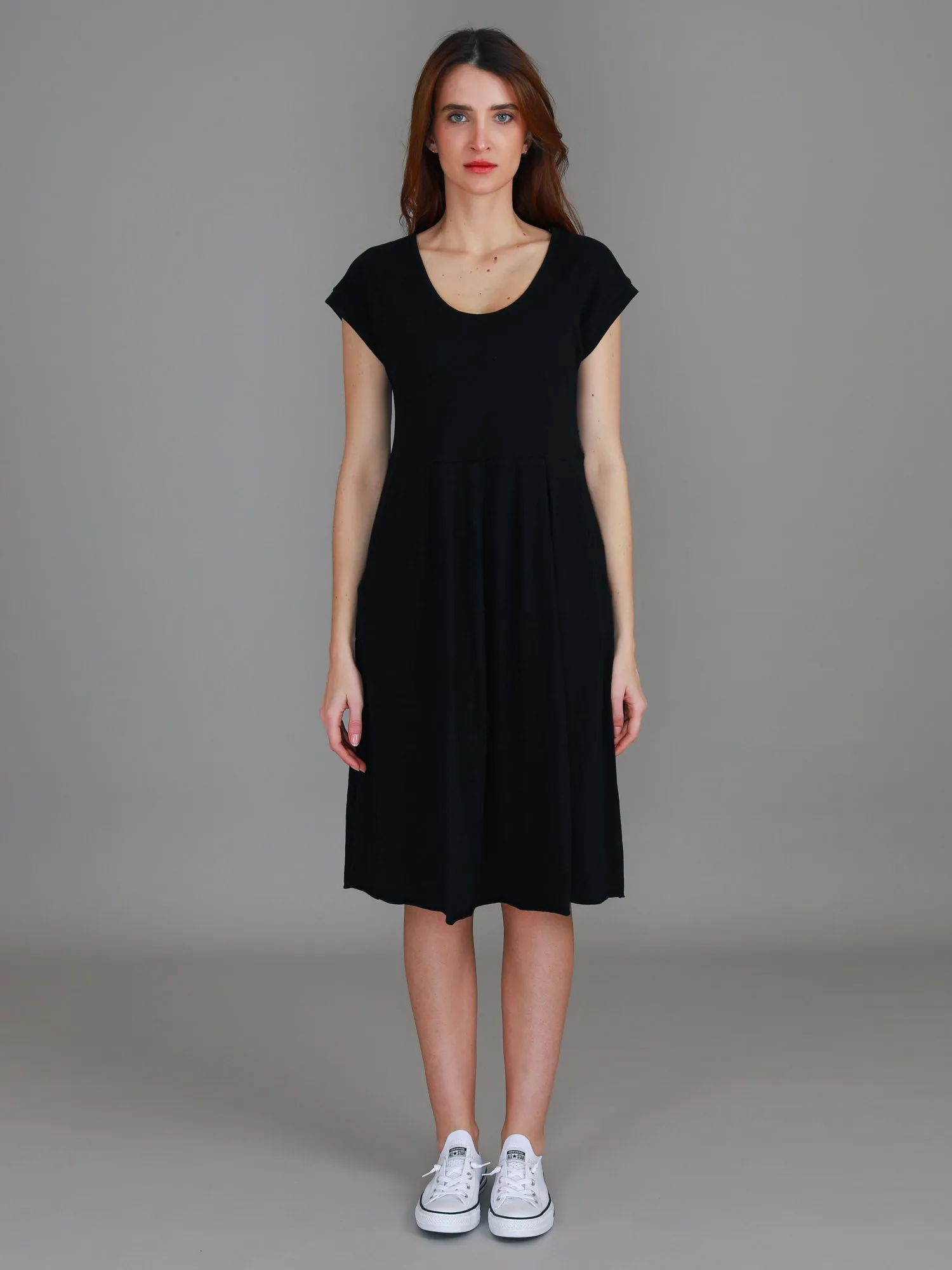 Evelyn Midi Dress with Pockets