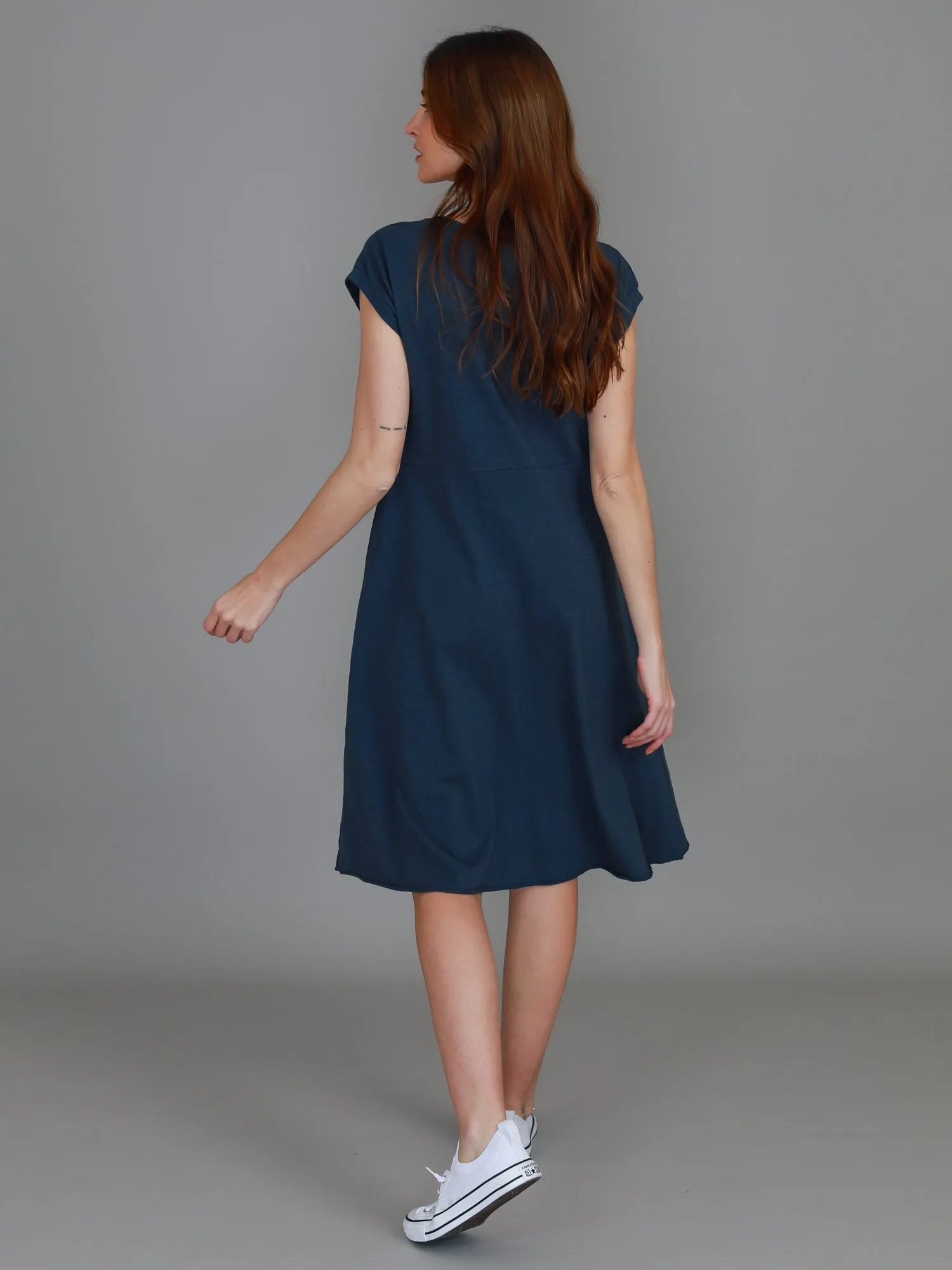 Evelyn Midi Dress with Pockets