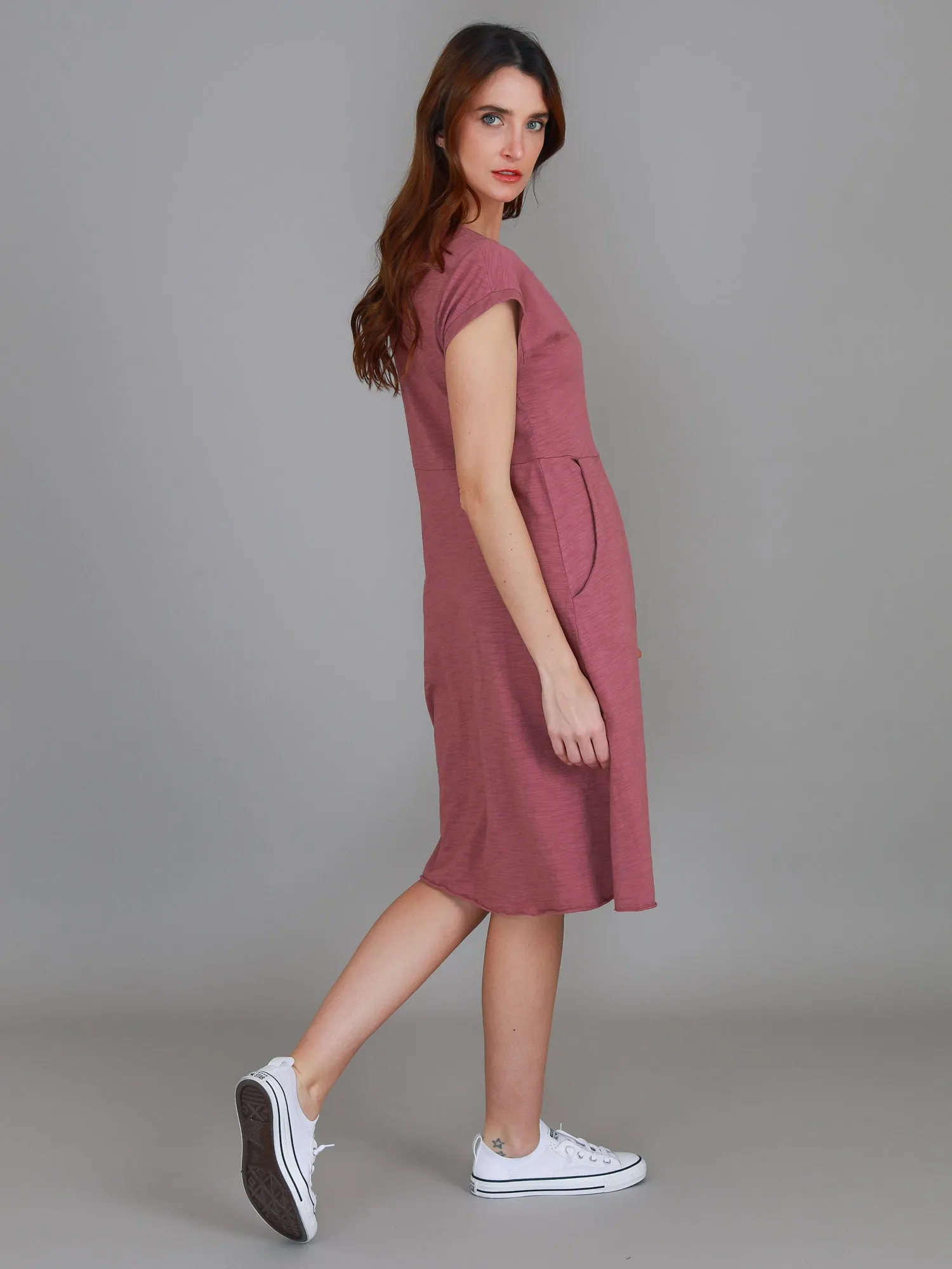 Evelyn Midi Dress with Pockets