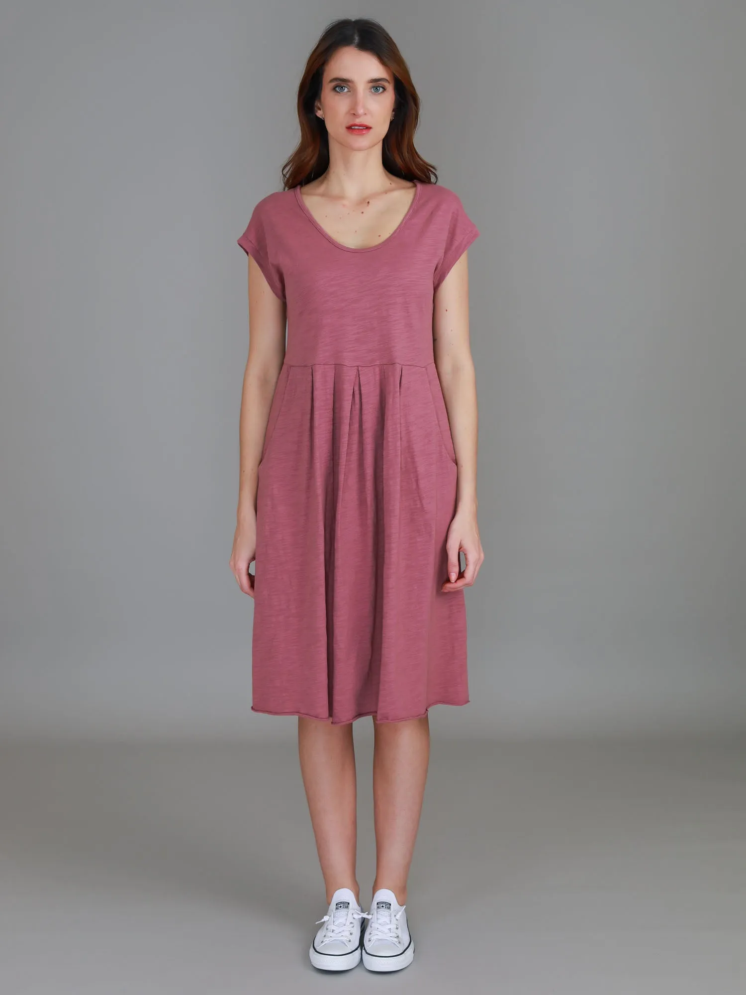 Evelyn Midi Dress with Pockets