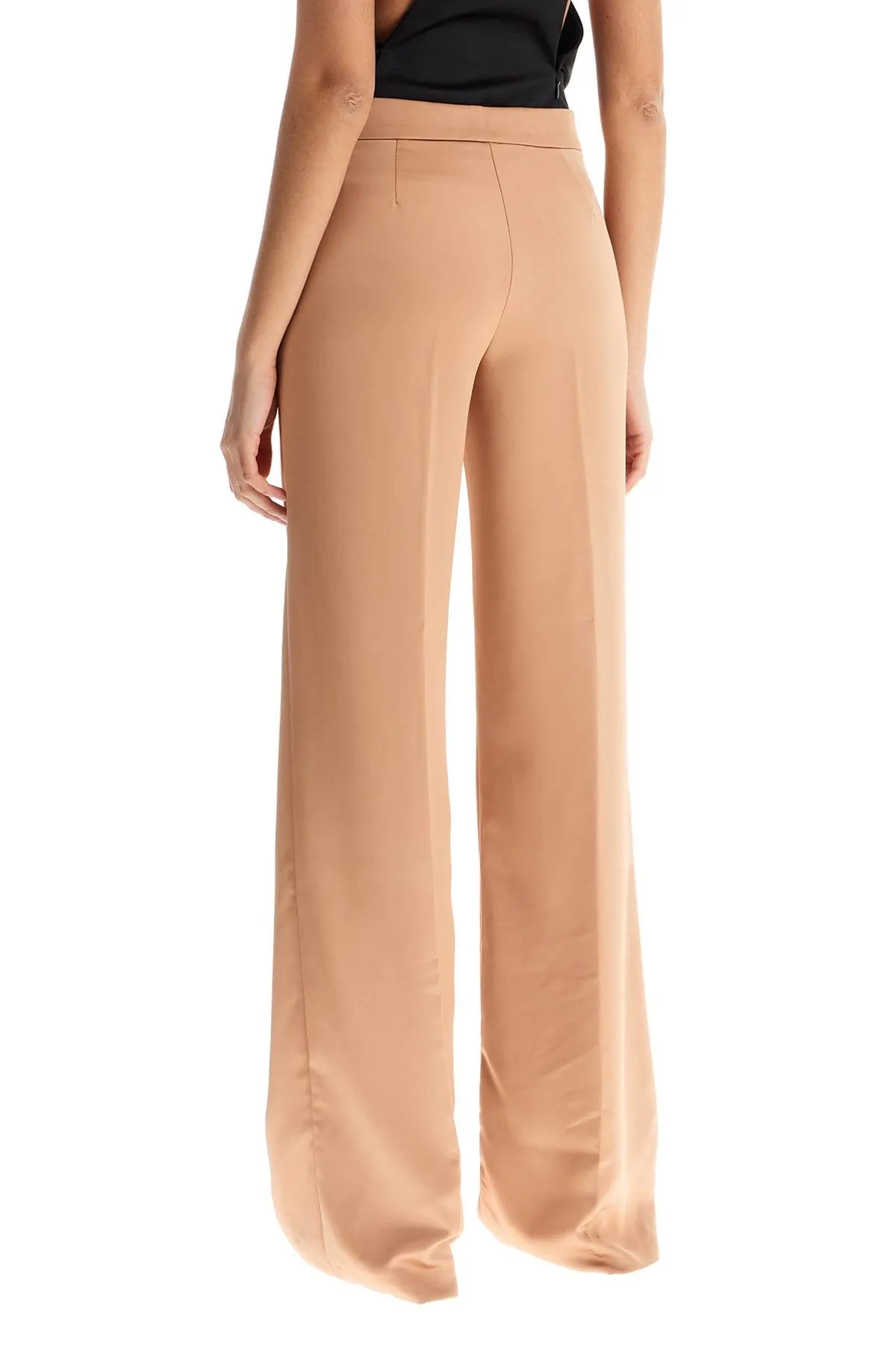 Flared Trousers Satin Trousers