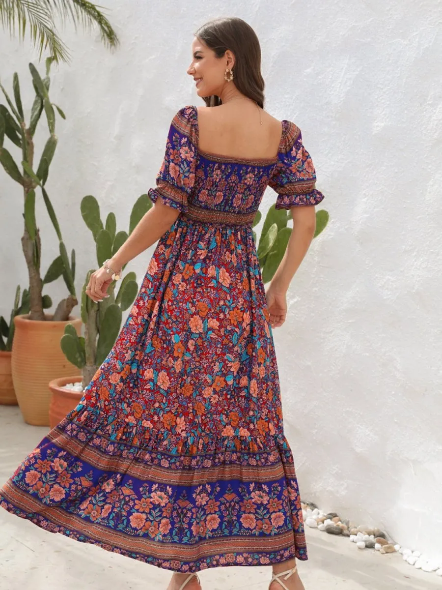 Folklore Melody Off Shoulder Bohemian Summer Dress