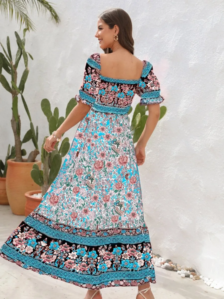 Folklore Melody Off Shoulder Bohemian Summer Dress