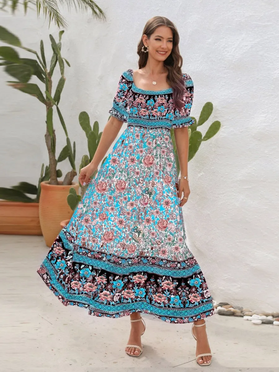 Folklore Melody Off Shoulder Bohemian Summer Dress