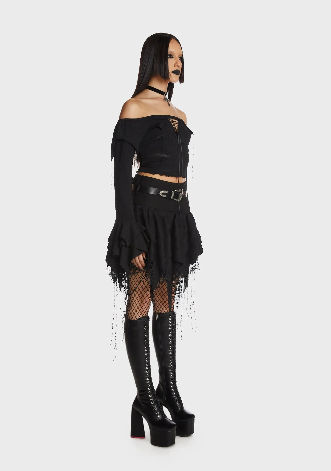 Gothic Princess Off Shoulder Sexy Top