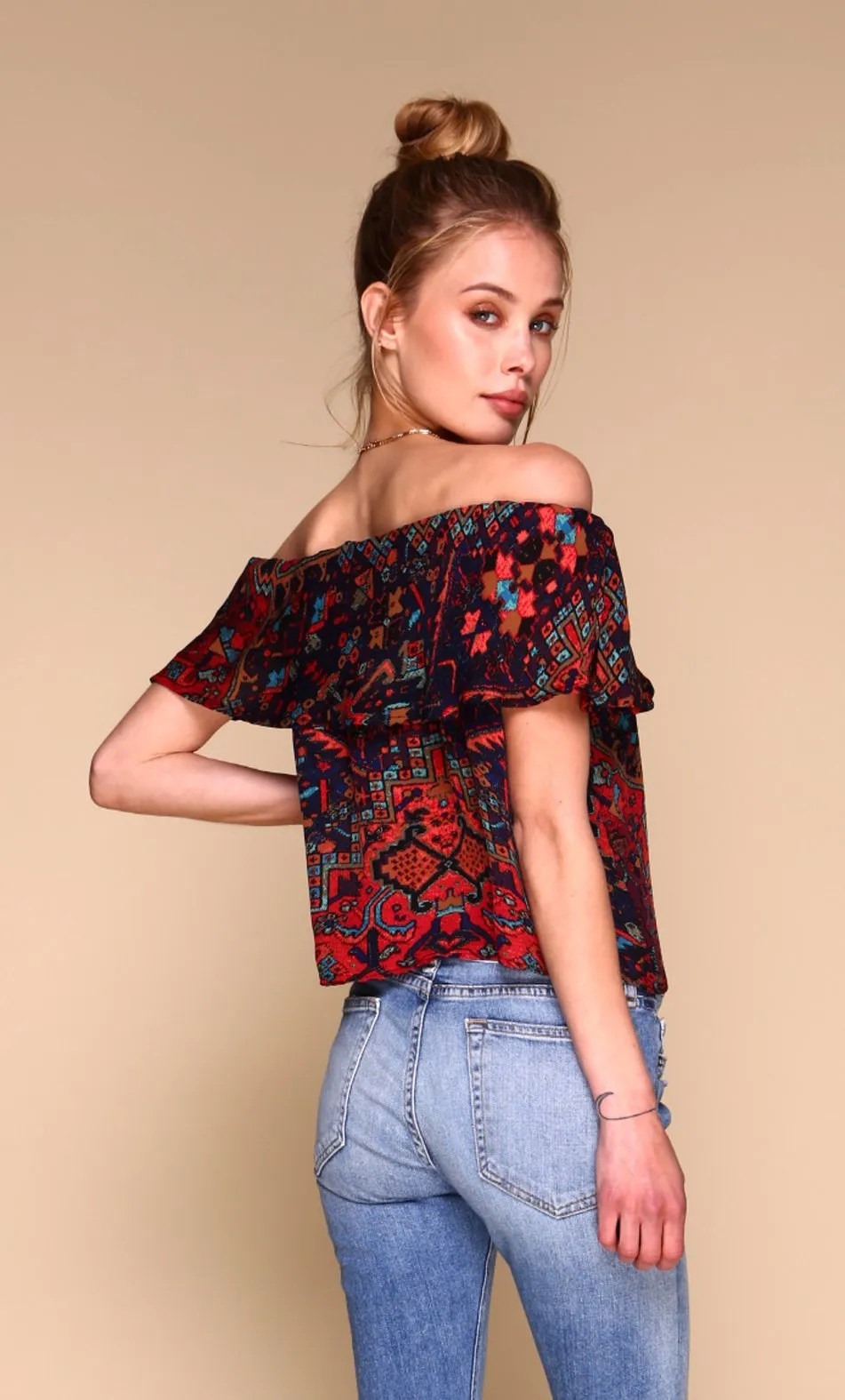 Gueverra Blouse | Boho Print