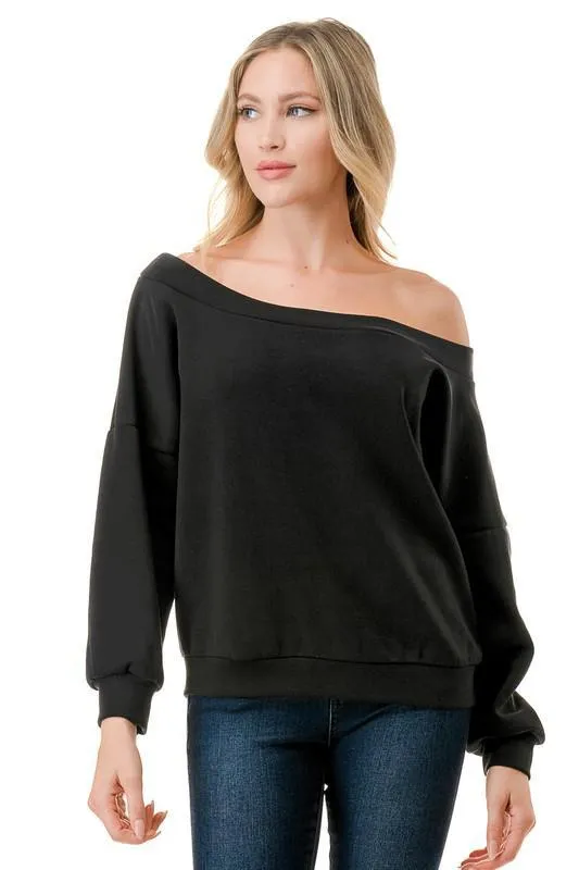 Harper Off Shoulder Sweatshirt