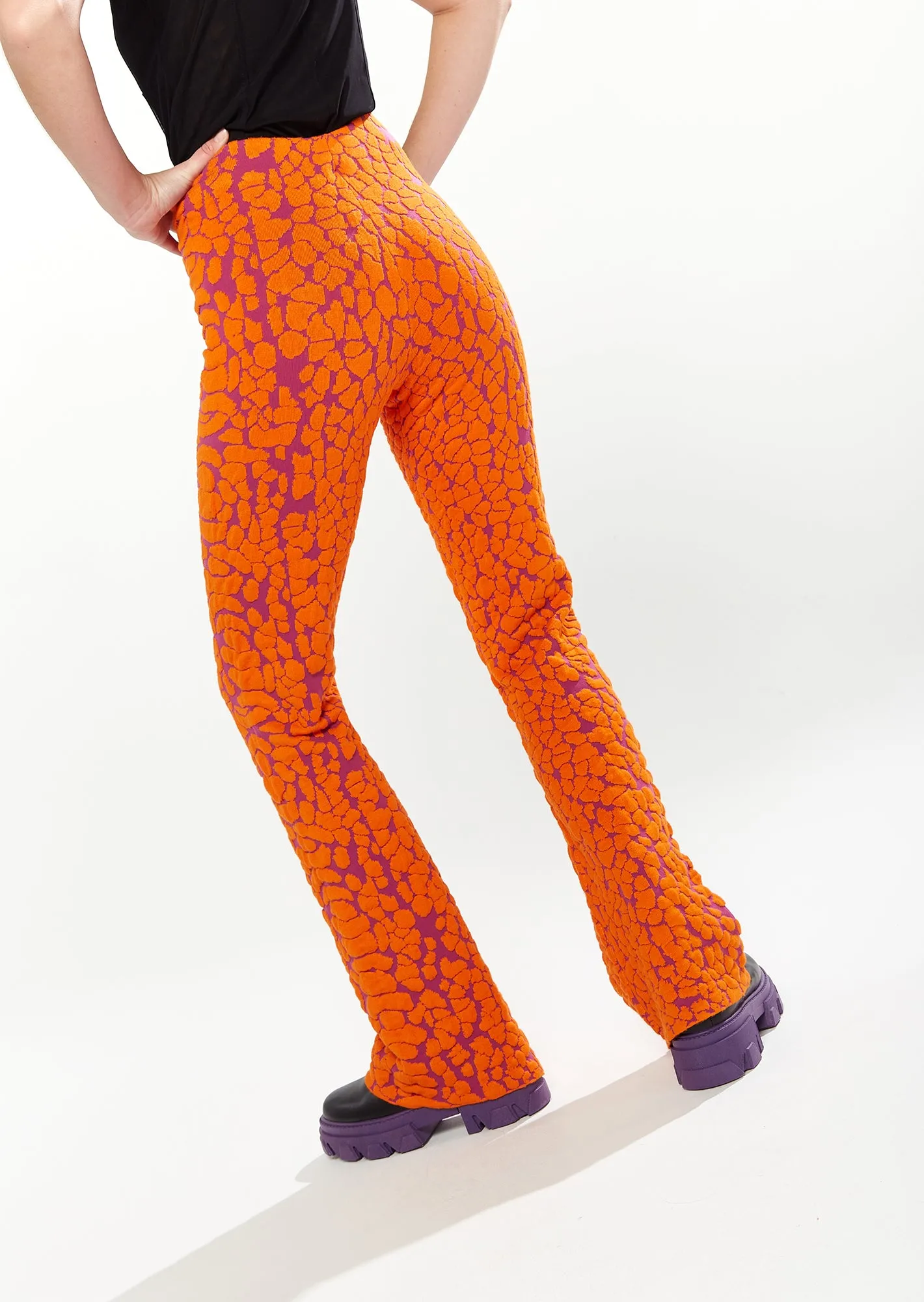 House Of Holland Duo Trouser In Orange