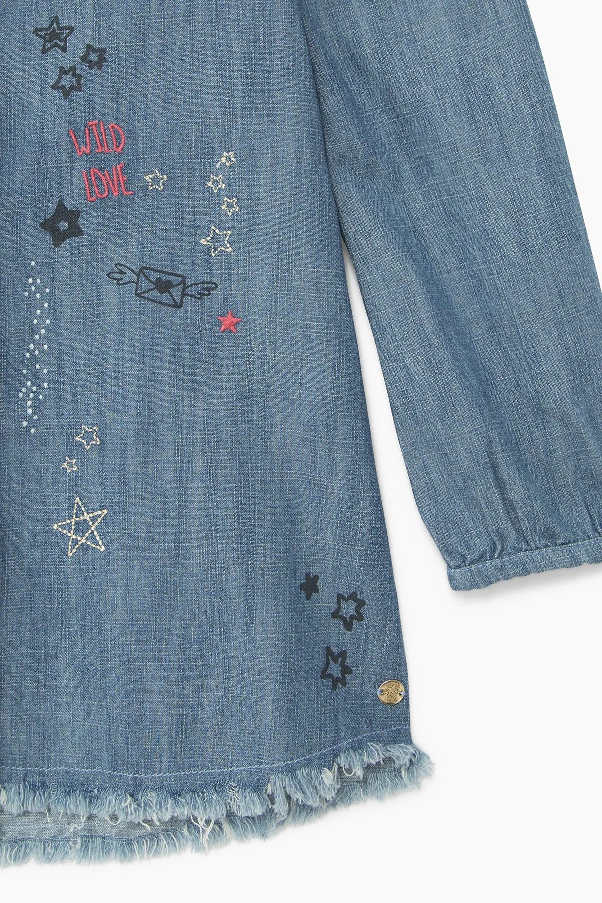 IKKS Blue Denim Girls Dress