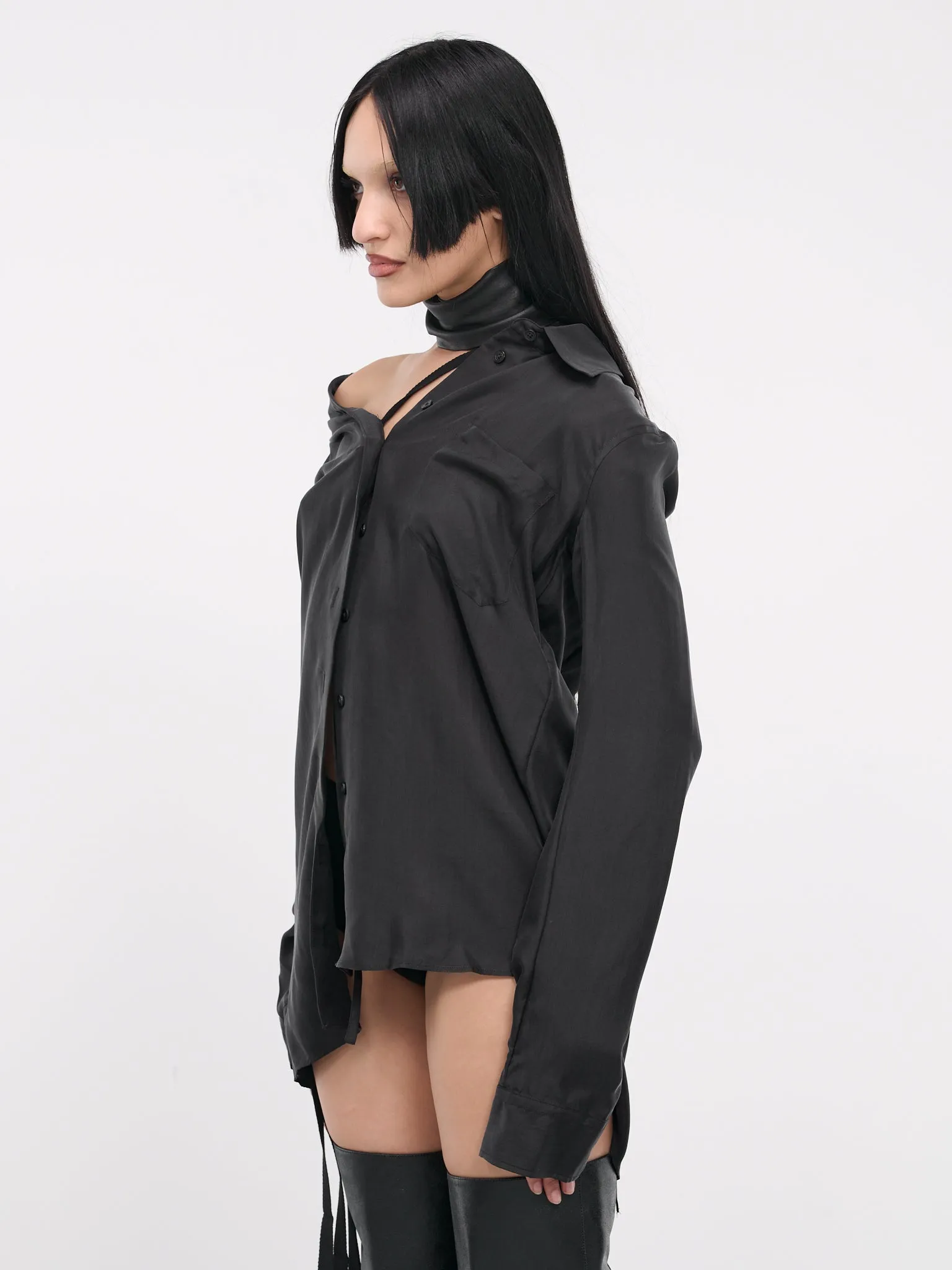 Jula Off-Shoulder Shirt (B0011913-FA417-JULA-OFF-BLACK)