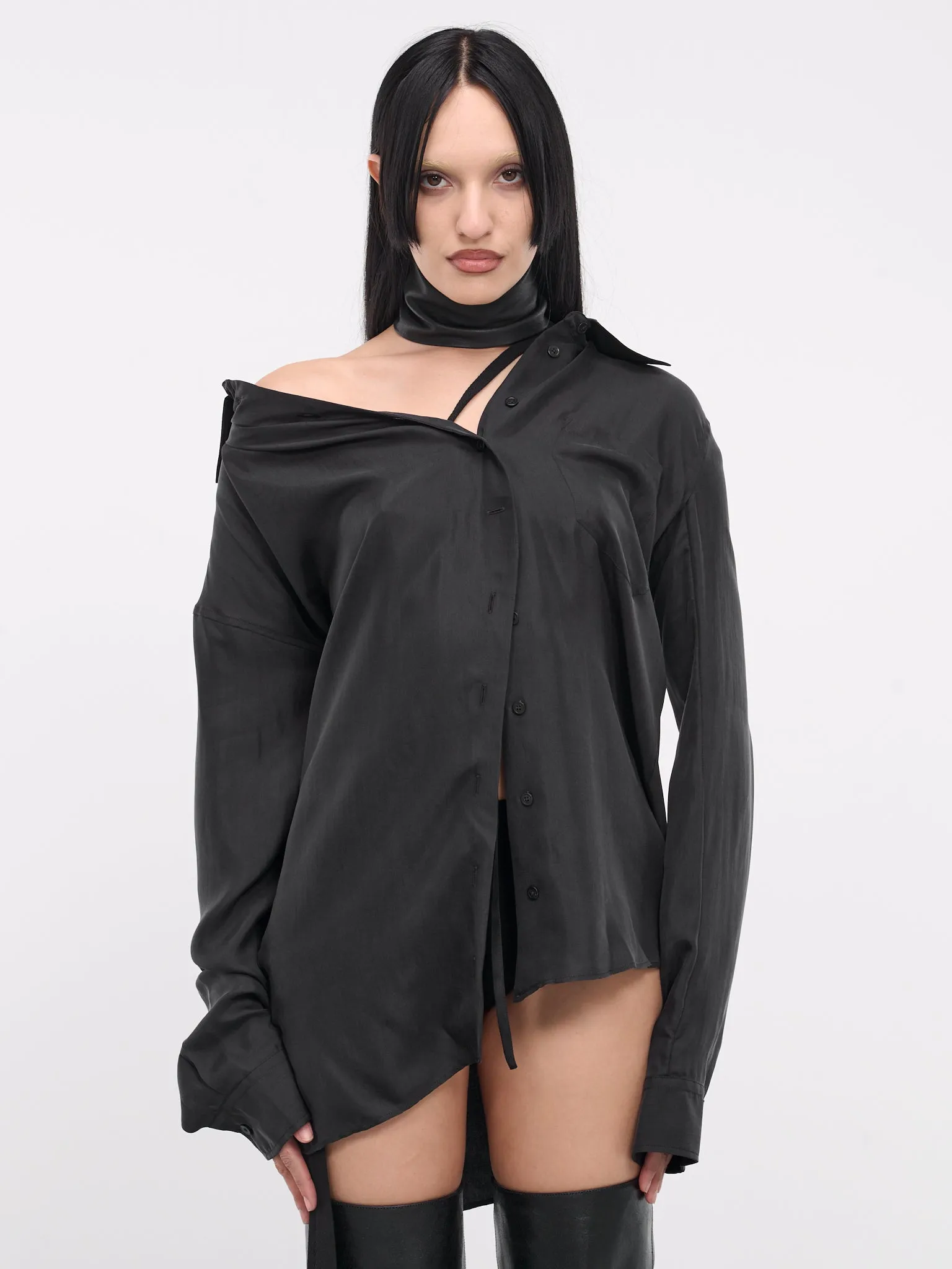 Jula Off-Shoulder Shirt (B0011913-FA417-JULA-OFF-BLACK)