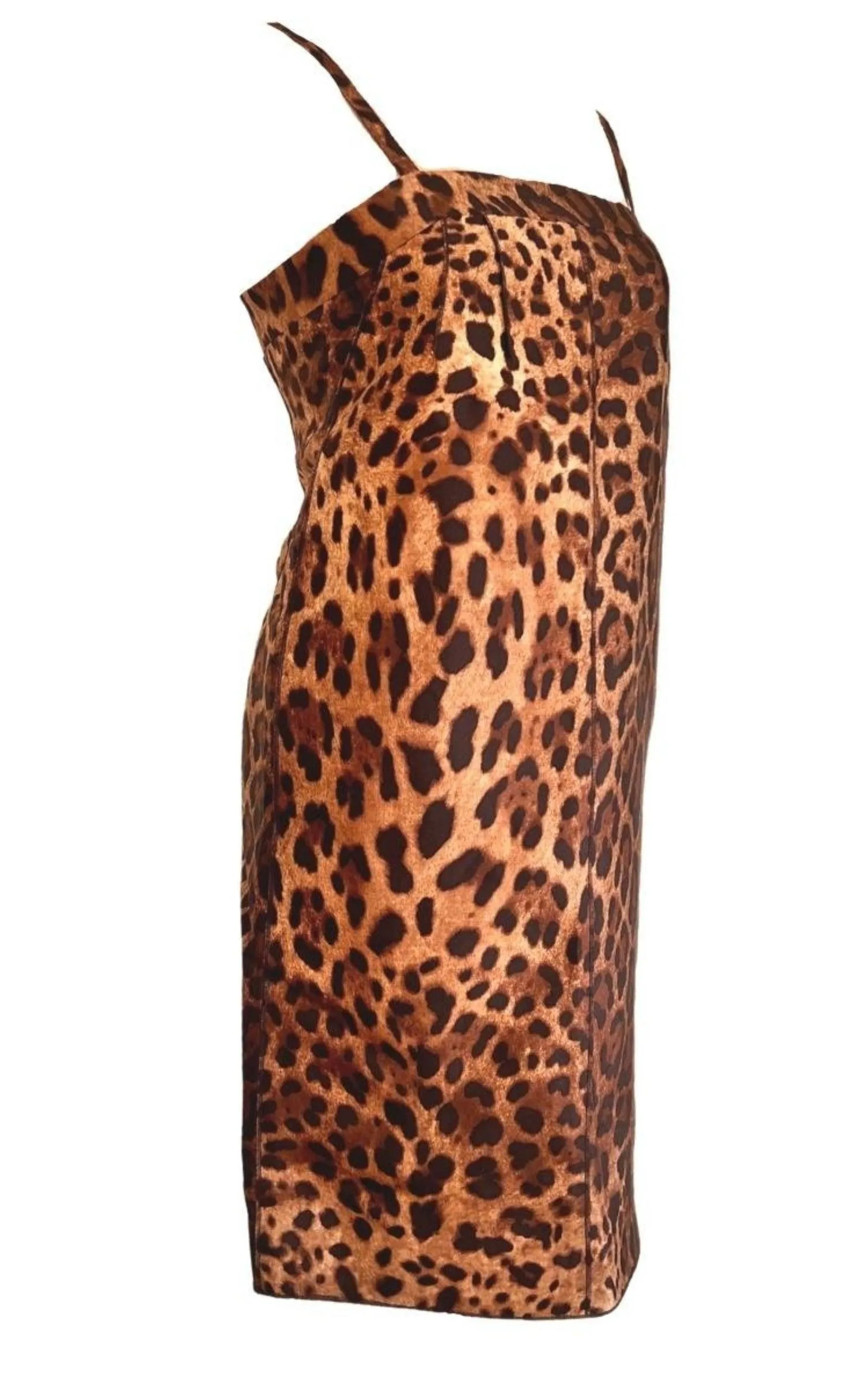 Leopard  Printed Silk Dress