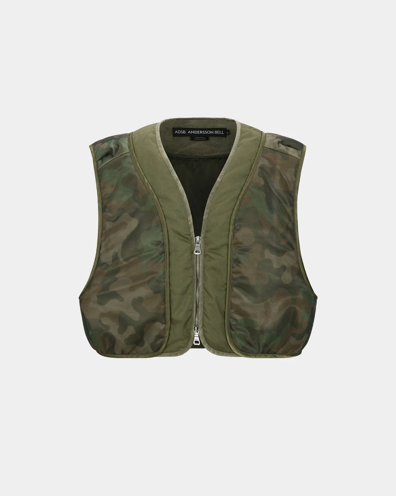 MESH PADDED VEST awa649m(KHAKI)