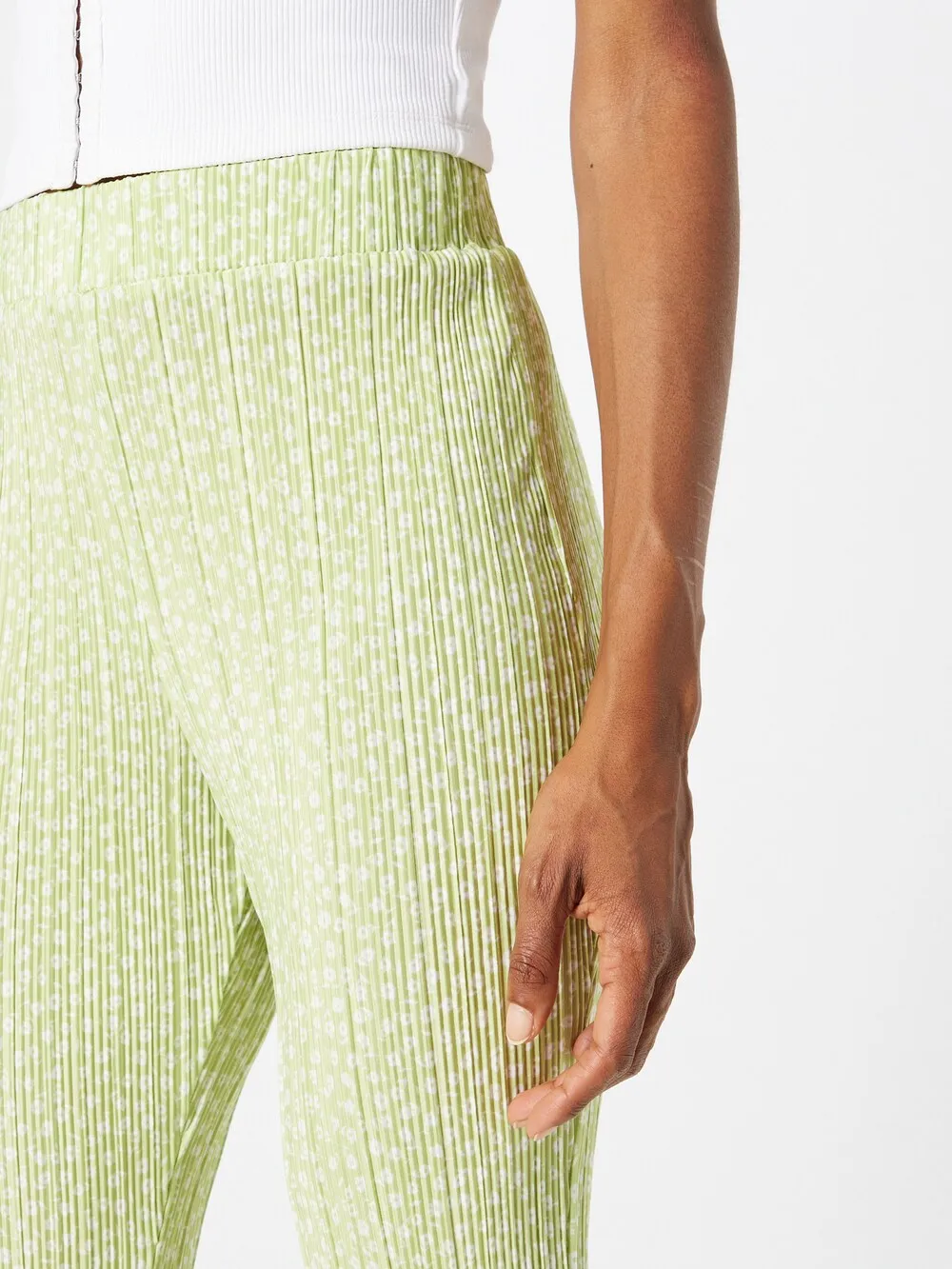 Monki flared trousers, apple