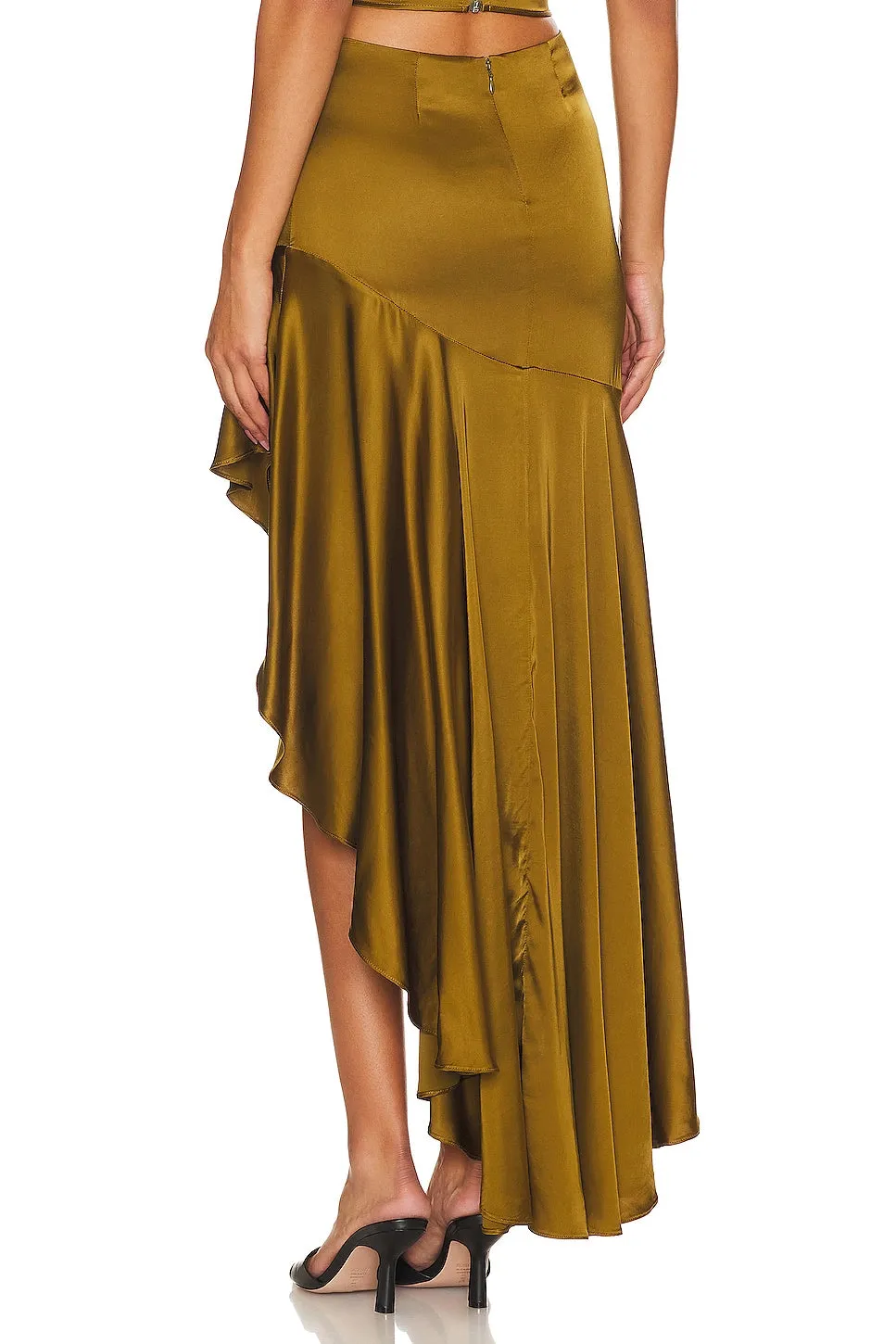 NBD Amrita Maxi Skirt, Olive Green