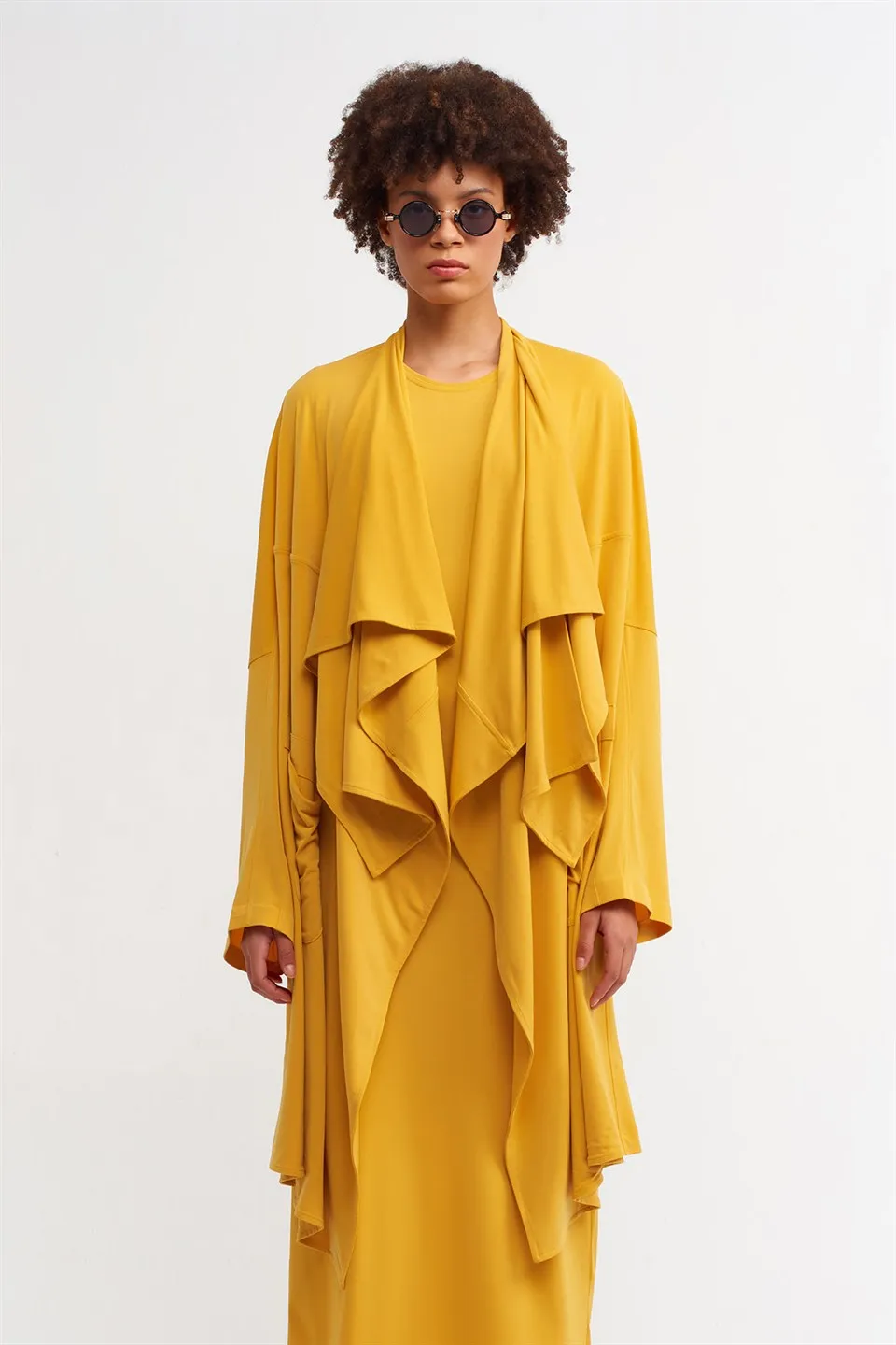 Nu Draped Collar Outerwear Papia