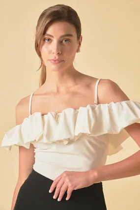 Off Shoulder Bubble Top