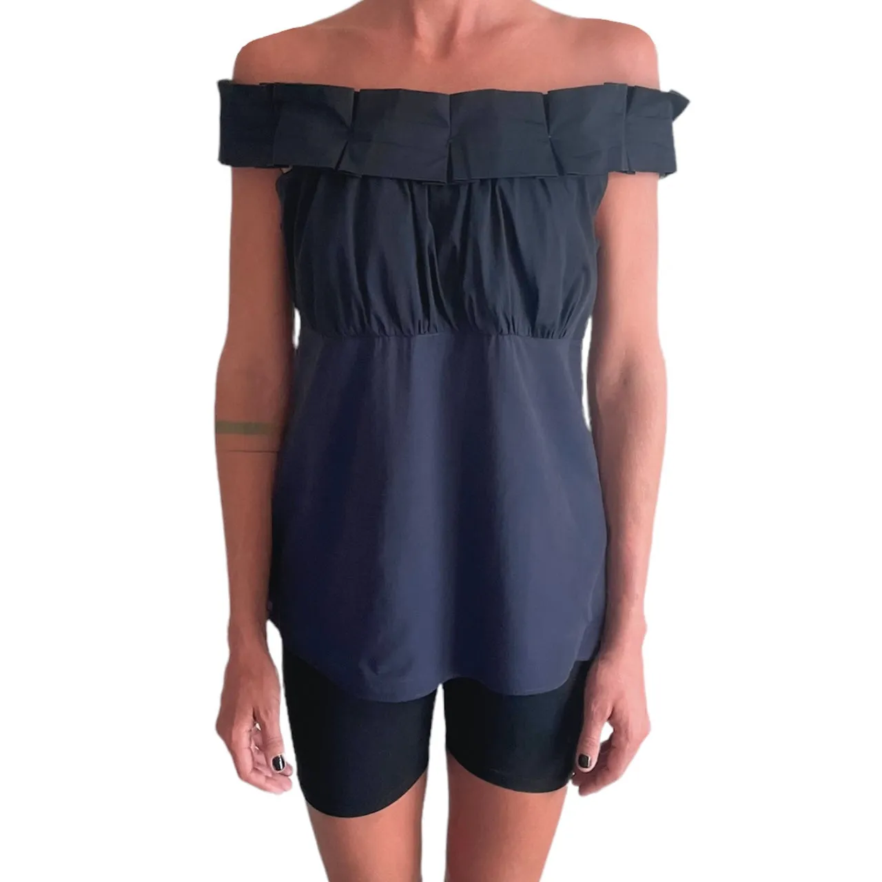 Paul & Shark Navy Off the Shoulder Top