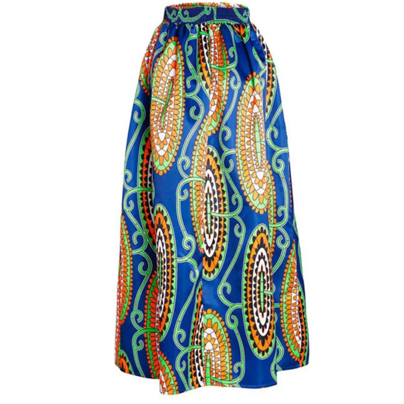 VenusFox Dashiki Floral print High Waist Maxi skirt