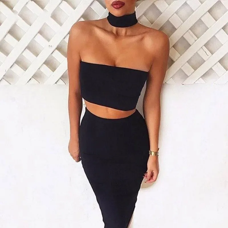 Women's Summer Casual Off Shoulder Elastic Crop Top